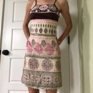 Bohemian form-fitting dress